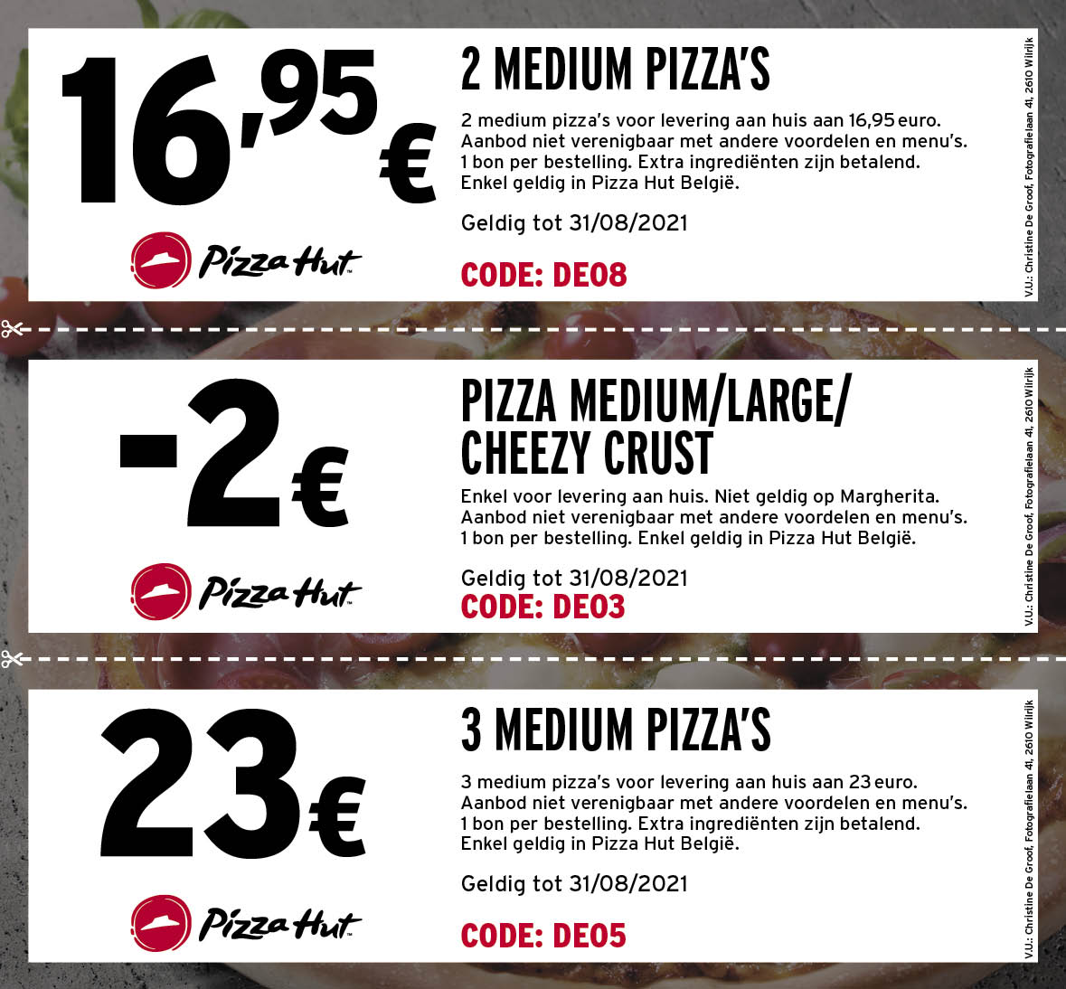 Kortingsbonnen Pizza Hut kortingen Pizza Hut