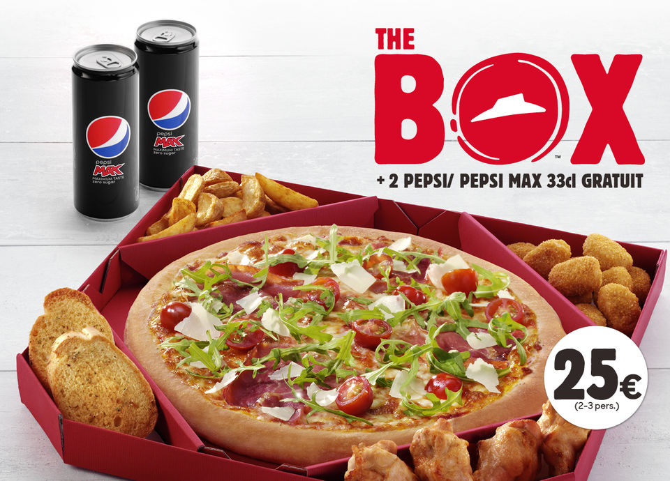 Cheese & Dip pizza chez Pizza Hut